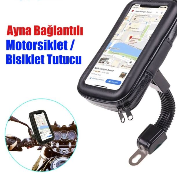 Motorsiklet Su Geçirmez Telefon Kılıfı Telefon Tutucu 7 Inç
