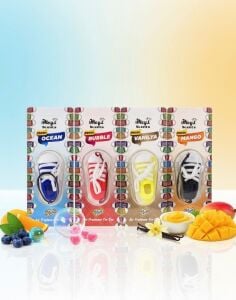 Mey’s Scents Ayakkabı Şeklinde Araç Kokusu – Ocean, Bubble, Vanilya, Mango