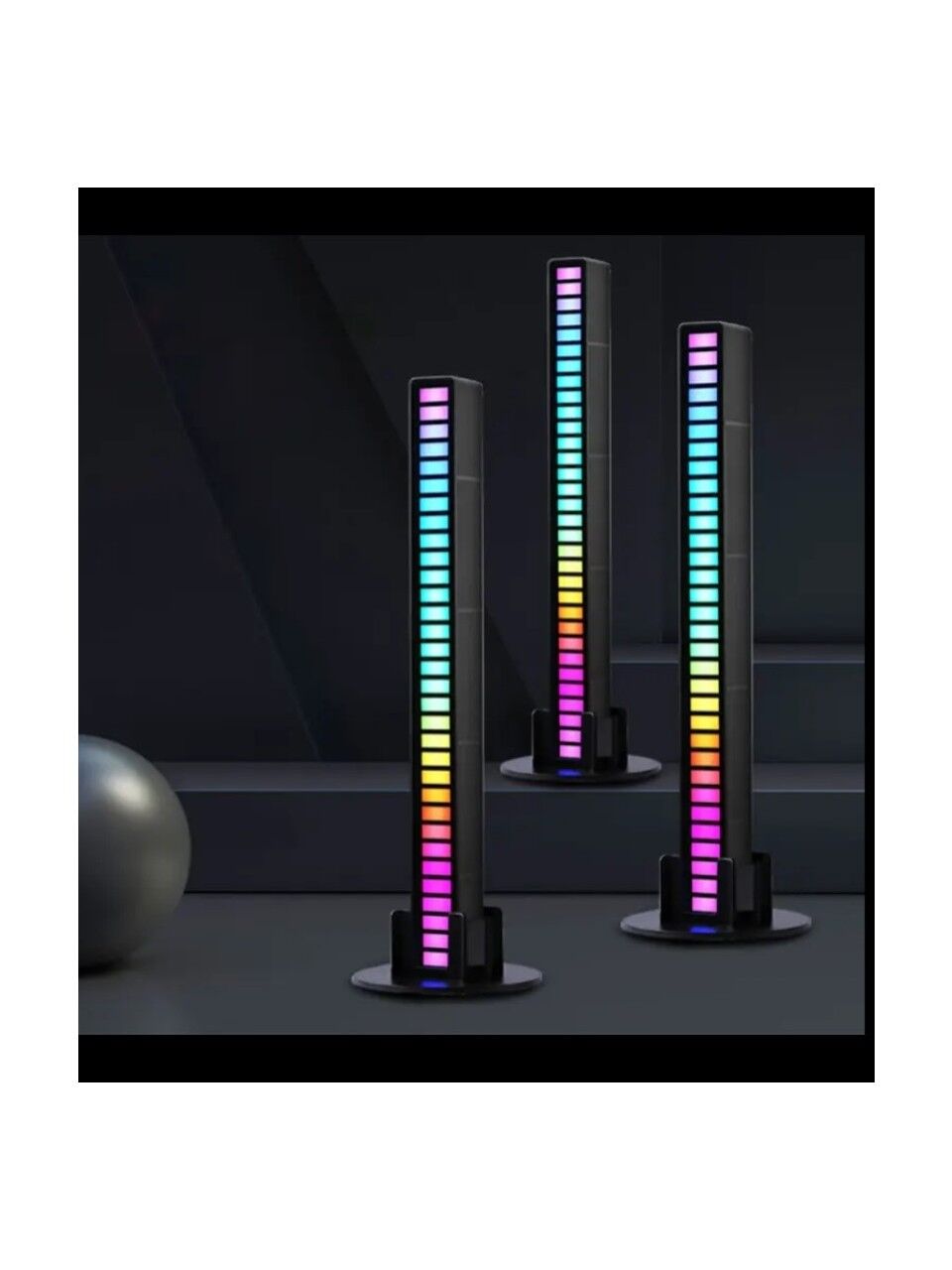 Rgb LED Çubuk Sese ve Müziğe Duyarlı Ambiyanslı Ekolayzer