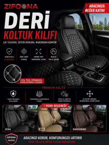 full deri oto kılıf ortepedik lüks koltuk kılıfı