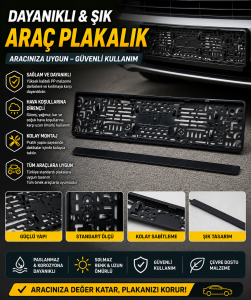Araç Plakalık Tekli plastik 1 adet