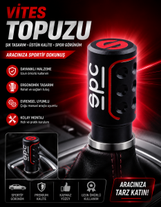 Spor Vites Topuzu – Universal Manuel Vites Kolu Başlığı Premium Tasarım