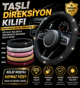 Taşlı Direksiyon Kılıfı