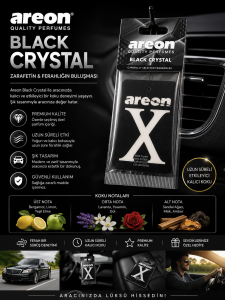 Areon Black Crystal X Araç Kokusu – Kalıcı Premium Oto Asma Koku