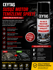 Ceytaş Susuz Motor Temizleme Spreyi – Güçlü Yağ ve Kir Çözücü Motor Temizleyici 500 ML