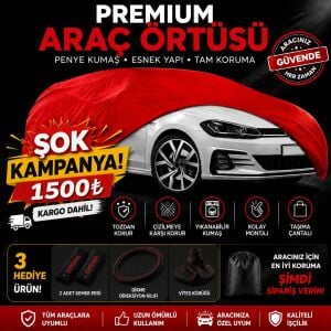 Premium Penye Kumaş Araç Örtüsü Garaj Brandası