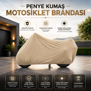Motosiklet Motor branda Örtü Koruma Kumaş Penye Kırmızı