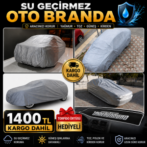Zİfona Oto Branda Örtü Araca Özel Miflonlu Su Geçirmez torpido örtüsü hediyeli(Kopya)