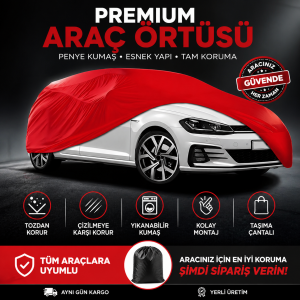 Penye Oto Branda Garaj Brandası 7 Renk Torpido örtüsü hediye