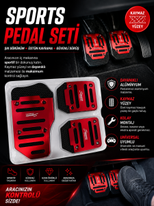 SPORTS PEDAL SETİ – KAYMAZ YÜZEY & SPORTİF TASARIM