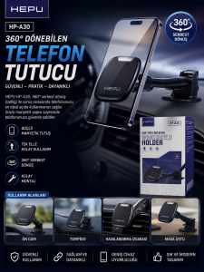 MANYETİK TELEFON TUTUCU – GÜÇLÜ TUTUŞ & SERBEST DÖNÜŞ