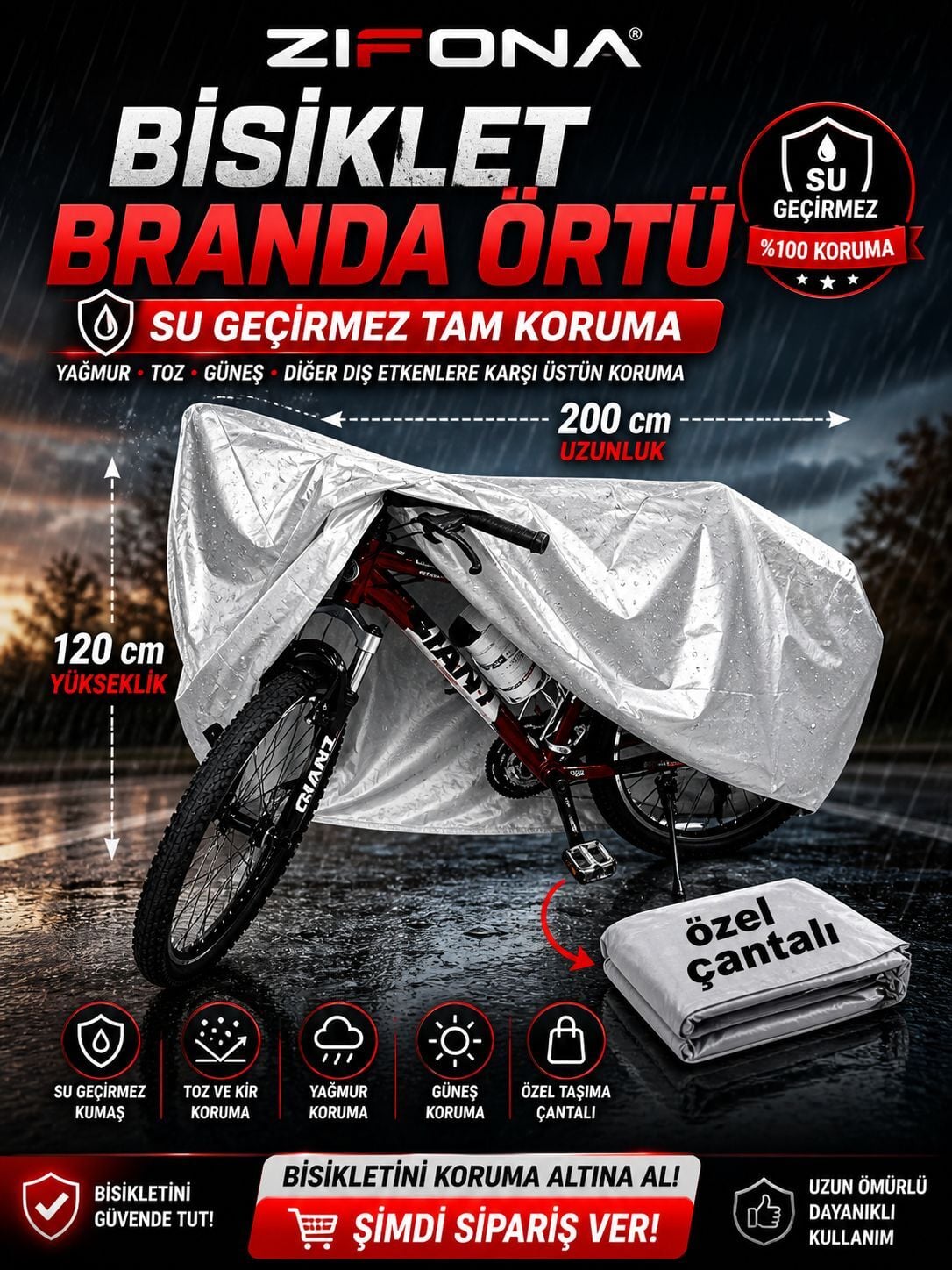Bisiklet Brandası,Bisiklet Örtüsü