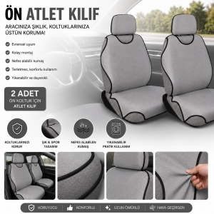 Atlet Koltuk Kılıfı Önlere 5 Renk