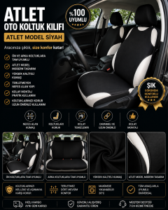 Oto Atlet koltuk kılıf set 5 başlık 4 renk
