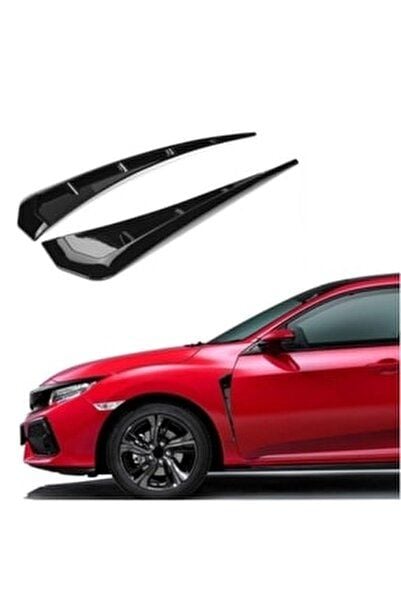 Honda Tip Uzun Vent çamurluk Piano black 2 adet