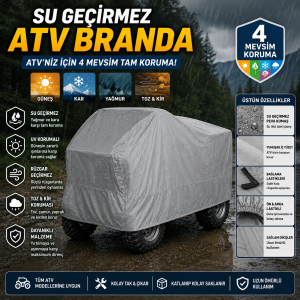 Atv Brandası Örtüsü Kalın 3 Beden
