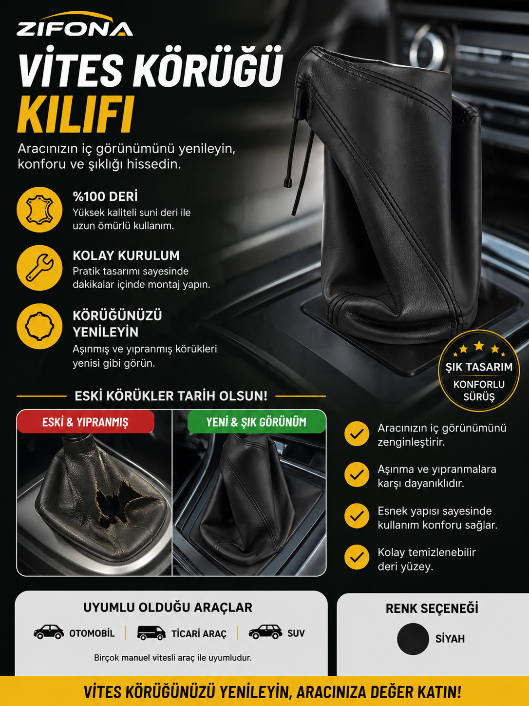 Vites Körüğü Deri Üniversal