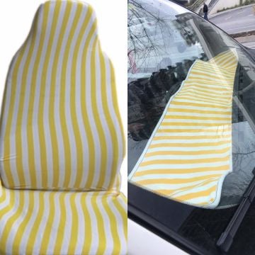 Zifona Zebra Servis Kılıfı Koltuk kılıfı ve Torpido Seti