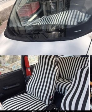 Zifona Zebra Servis Kılıfı Koltuk kılıfı ve Torpido Seti