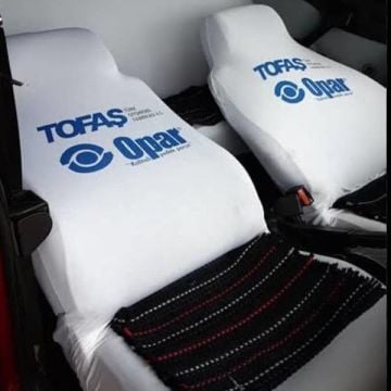 Servis Kılıfı Logolu Ön ARka Set Likralı koltuk kılıfı