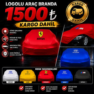 LOGOLU OTO BRANDA 7 RENK YIKANABİLİR