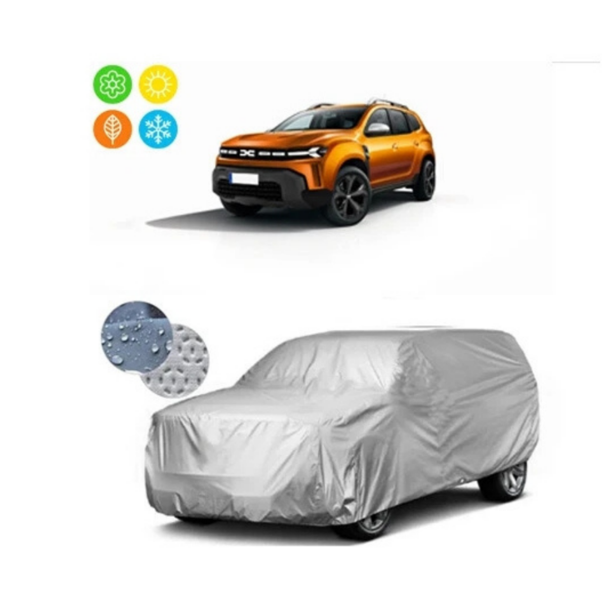 Zİfona Oto Branda Örtü Araca Özel Miflonlu Su Geçirmez