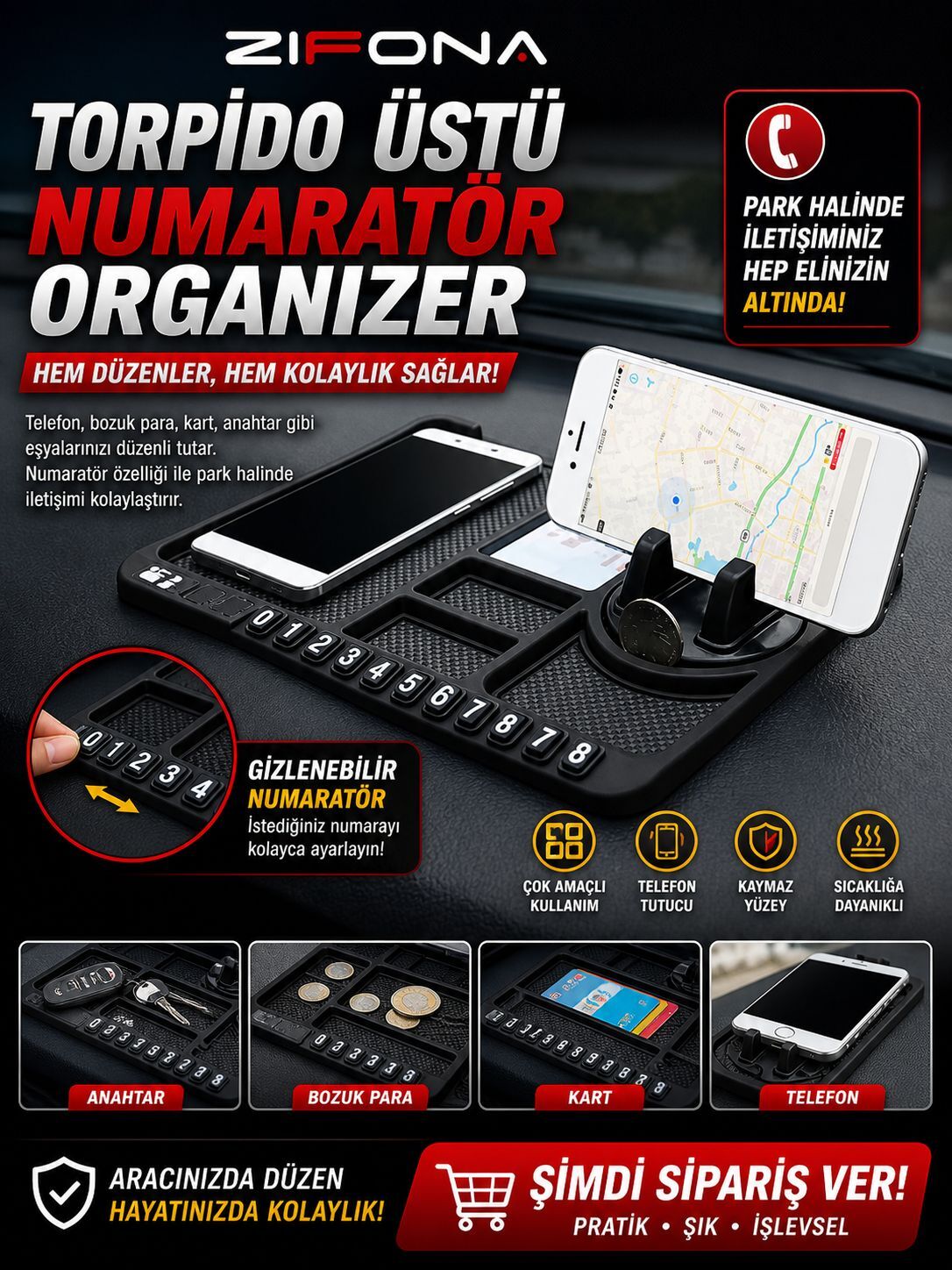 torpido üst numaratör telefonluk organizer
