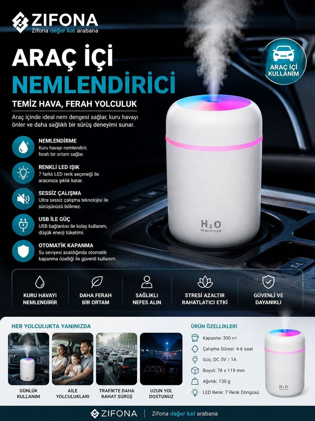 ARAÇ İÇİ NEMLENDİRİCİ