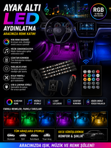 Ayak Altı 12'li Led Çakmak Girişli