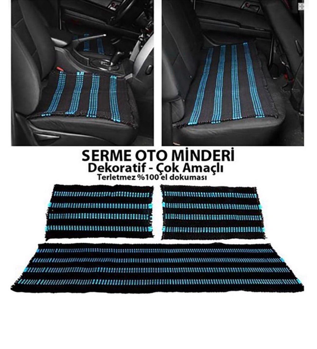 serme kilim oturaklara 3 lü   Kampanya