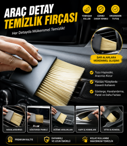 Araba Detay Temizlik Fırçası Yumuşak Uçlu