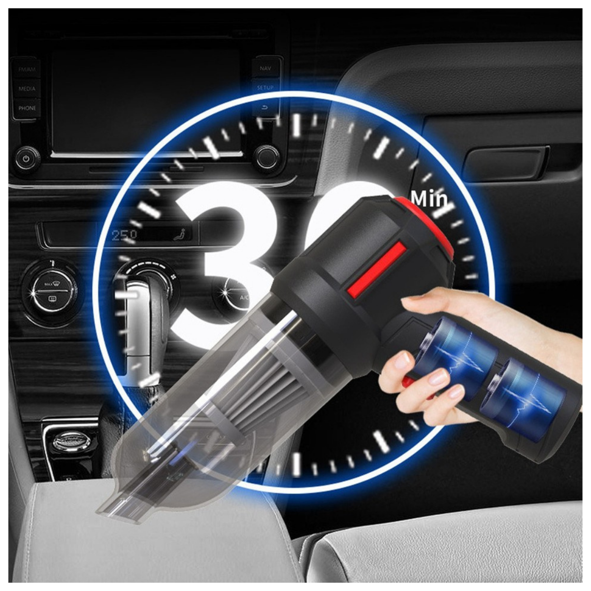 oto süpürge 9000 pa çekim gücü alman teknolojisi