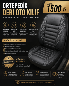 ortapedik oto koltuk kılıfı ön arka set deri