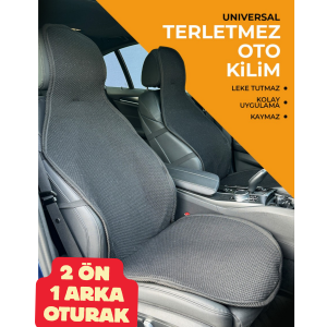 terletmez oto kilim minder 3 lü  lüks