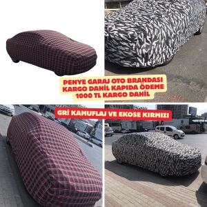 Garaj brandası penye yazlık branda ekose ve kamuflaj
