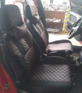 deri boyun yastıklı oto kılıf