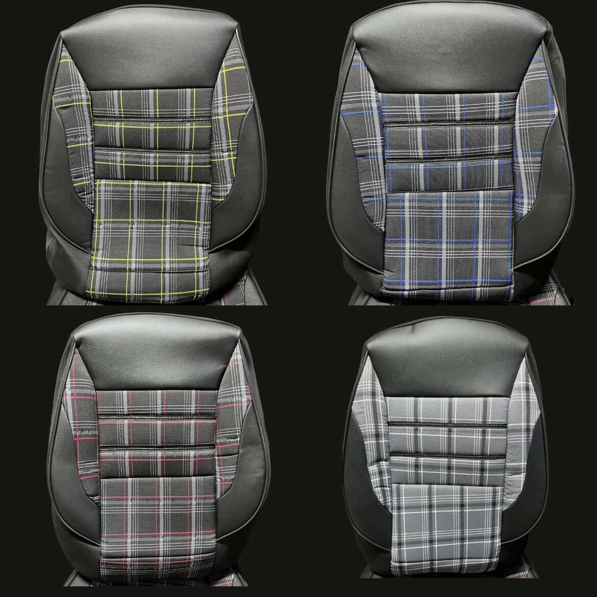 ortapedik ekose oto koltuk kılıfı