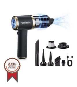Torima LT-132 Mini Çok Fonksiyonlu Şarjlı Araç Süpürgesi El Süpürgesi